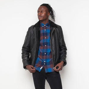 Bellfield - Leather - Mens Jacket - Black