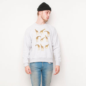 H&L - Giraffe - Mens Sweat - Grey