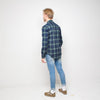 Bellfield - Green Check - Mens Shirt - Navy