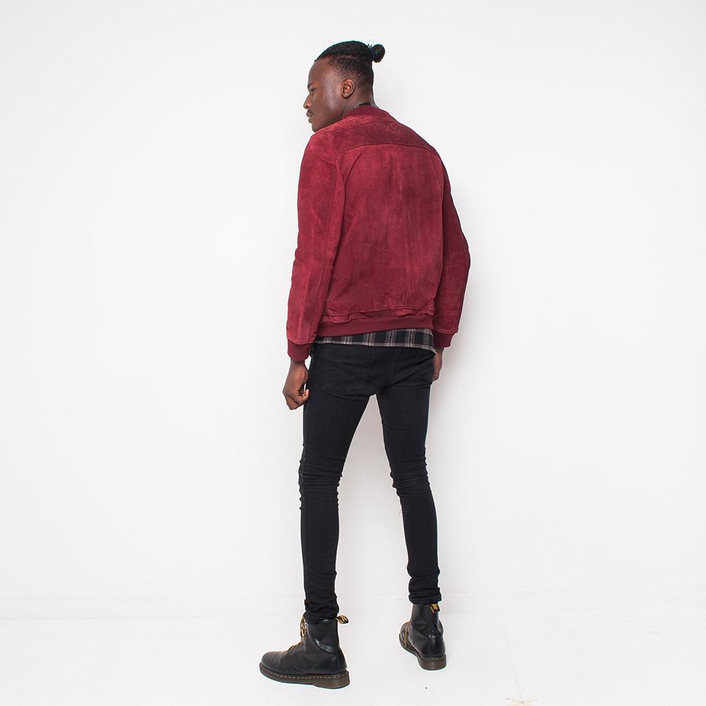 Bellfield - Suede - Mens Jacket - Burgundy
