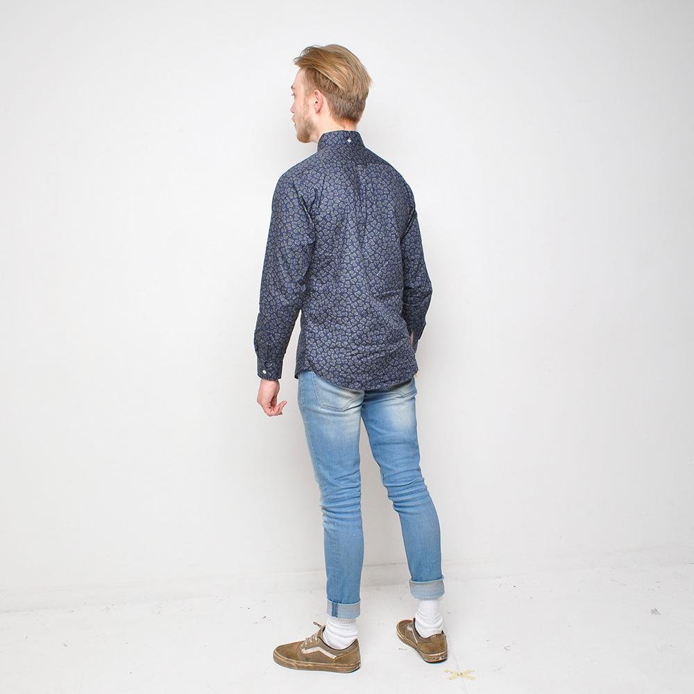 Pop - Patterned Shirt - Navy
