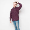 Pop - Small Check - Mens Shirt - Red/Navy