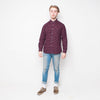 Pop - Small Check - Mens Shirt - Red/Navy