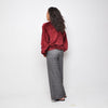 Bellfield - Women Velvet Top - Burgundy