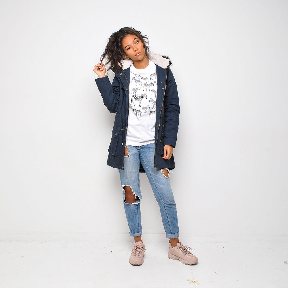 Bellfield - Womens Parka Coat - Navy