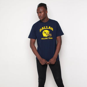 H&L - Dallas Helmet - Mens T Shirt - Navy