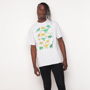 H&L - Dino - Mens T Shirt - Grey