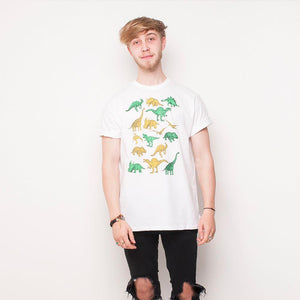 H&L - Dino - Mens T Shirt - White