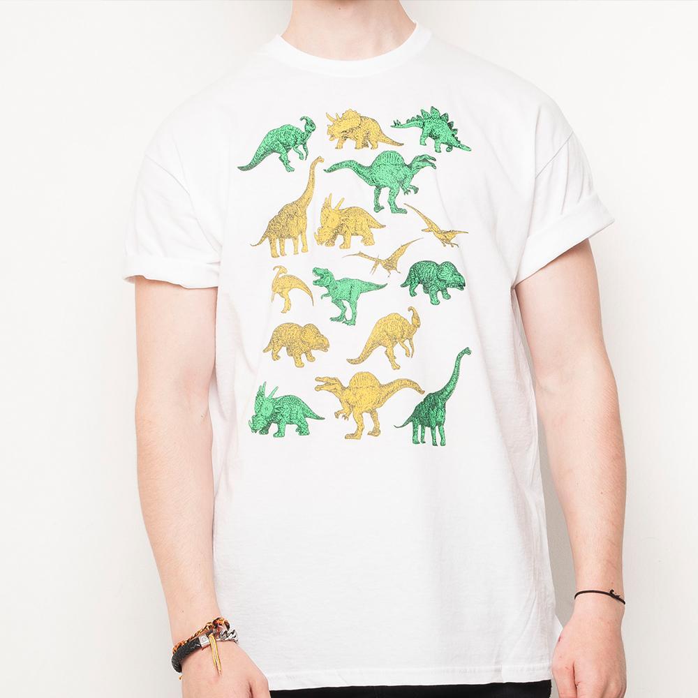 H&L - Dino - Mens T Shirt - White