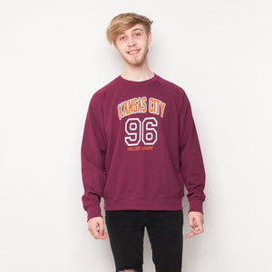 H&L - Kansas - Mens Sweat - Burgundy