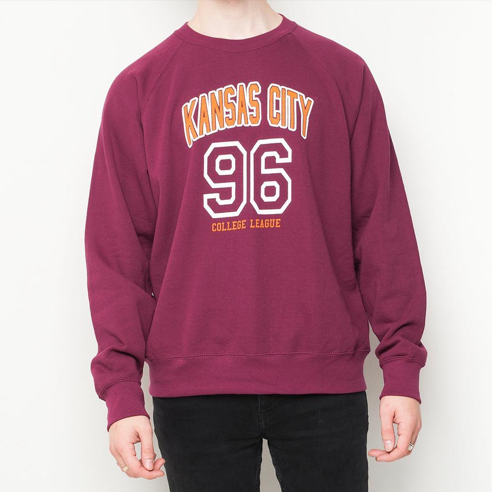 H&L - Kansas - Mens Sweat - Burgundy