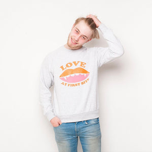 H&L - Love Bite  - Mens Sweat - Grey
