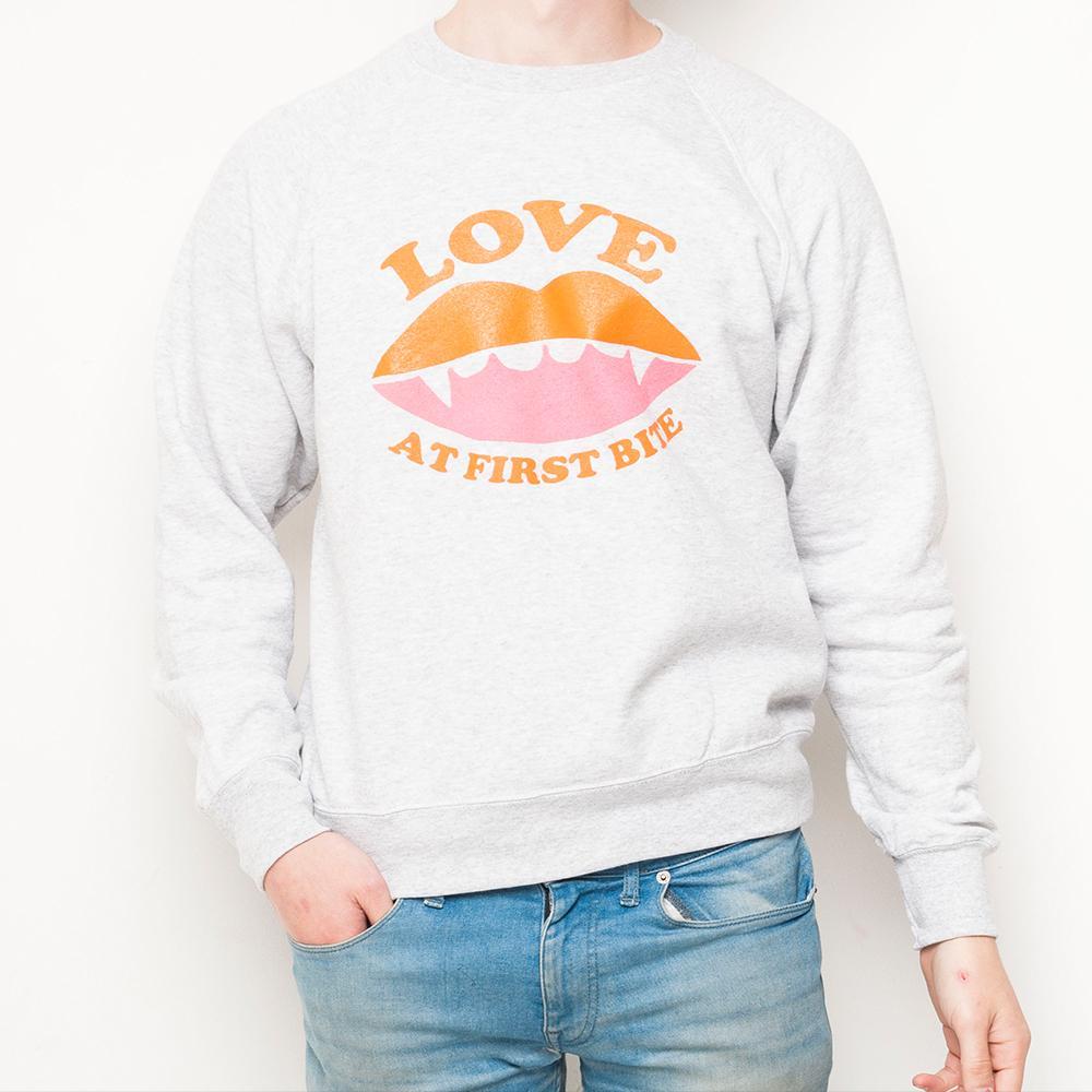 H&L - Love Bite  - Mens Sweat - Grey