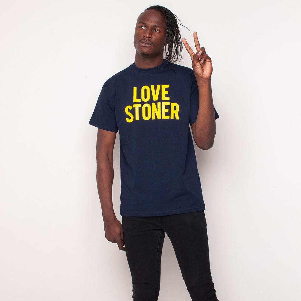 H&L - Love Stoner - Mens T Shirt - Navy