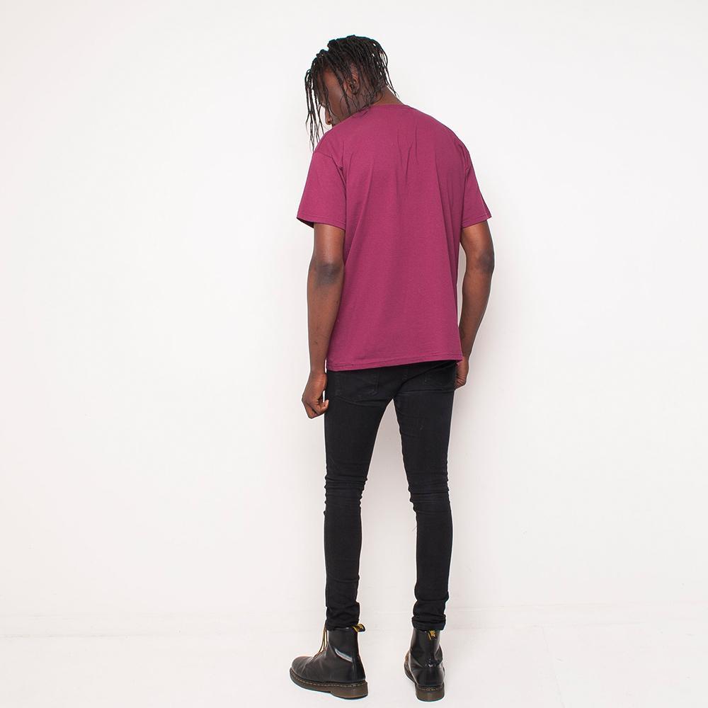 H&L - Luxury - Mens T Shirt - Burgundy