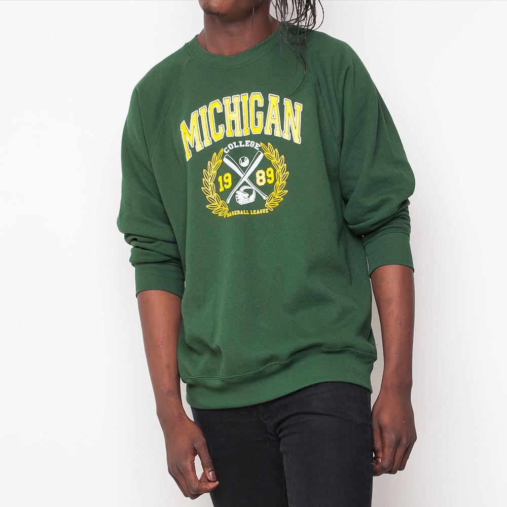 H&L - Michigan - Mens Sweat - Green