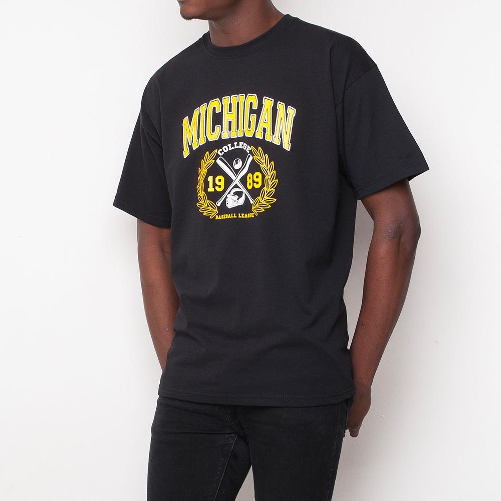 H&L - Michigan - Mens T Shirt - Black