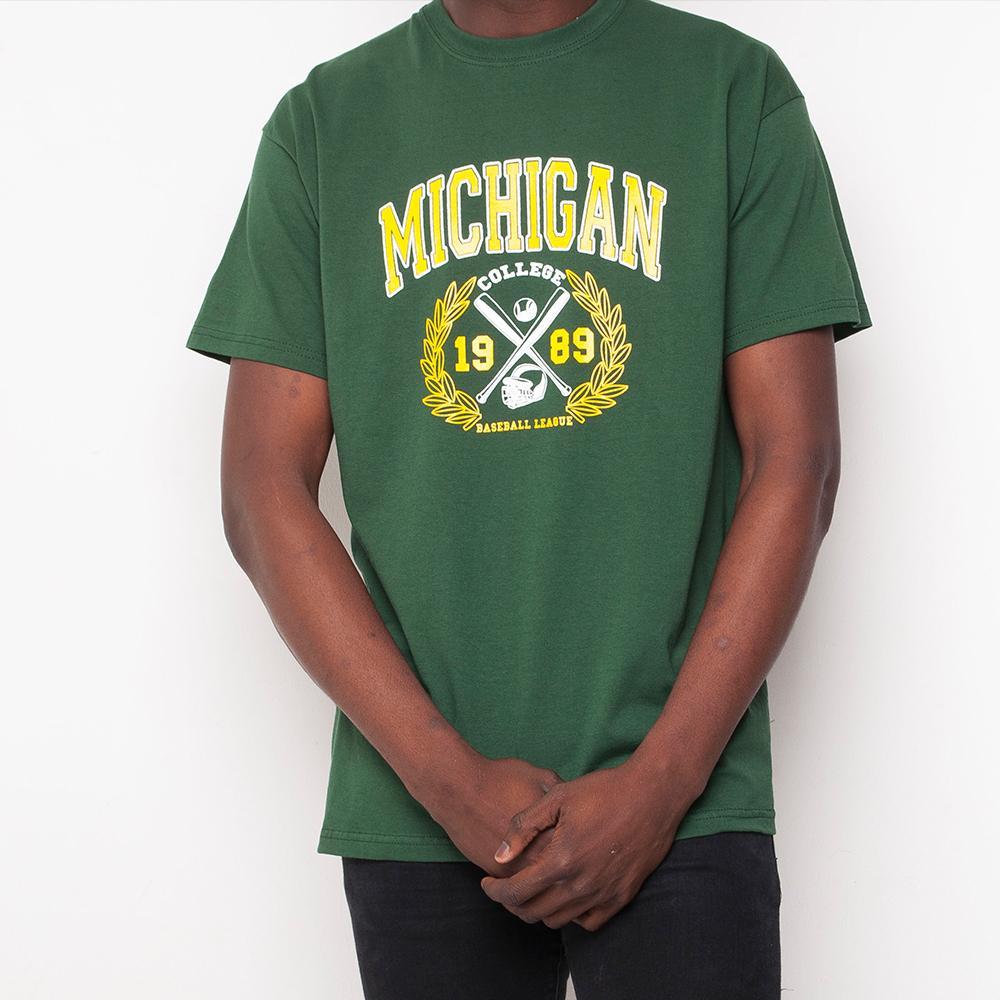 H&L - Michigan - Mens T Shirt - Green