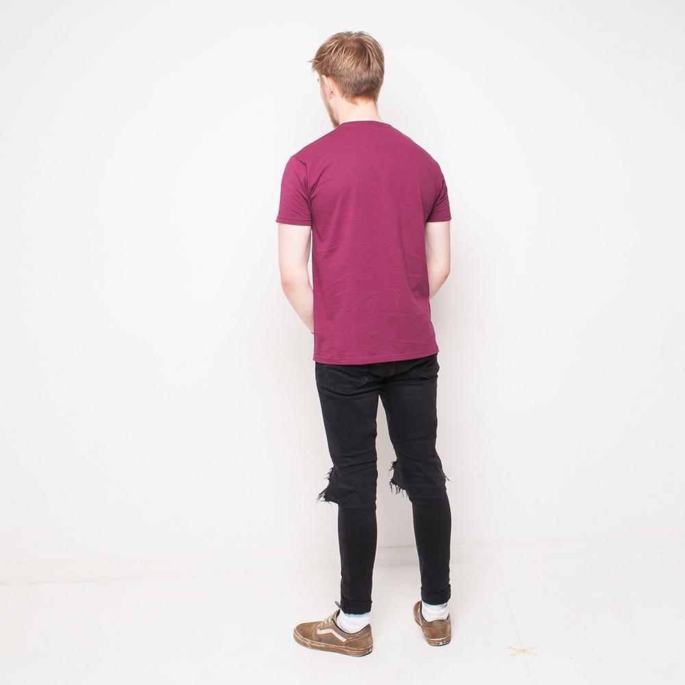 H&L - Texas - Mens T Shirt - Burgundy