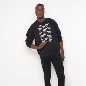 H&L - Zebra - Mens Sweat - Black