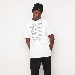H&L -Zebra - Mens T Shirt - White