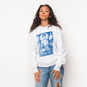 H&L - Buddha - Womens Sweat - Grey