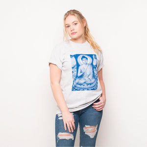 H&L - Buddha - Womens T Shirt - Grey
