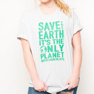 H&L - Earth  - Womens T Shirt - Grey