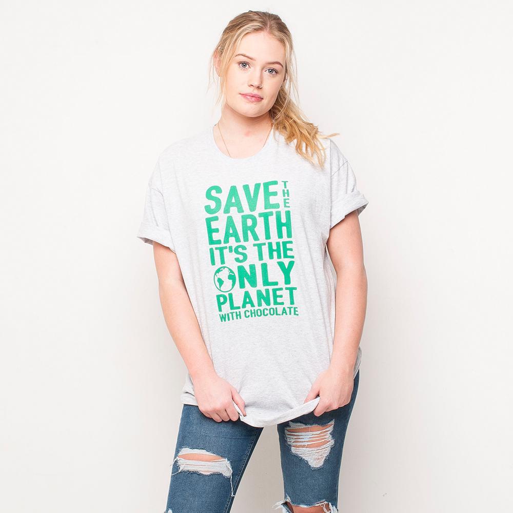 H&L - Earth  - Womens T Shirt - Grey