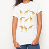 H&L - Giraffe - Womens T Shirt - White