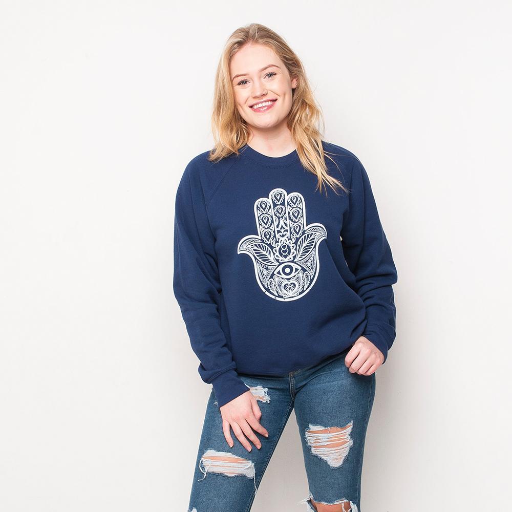 H&L - Hand - Womens Sweat - Navy