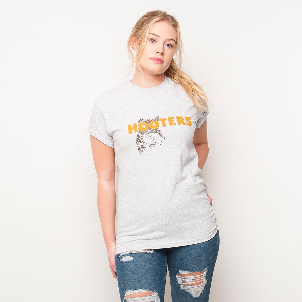 H&L - Hooters - Womens T Shirt - Grey