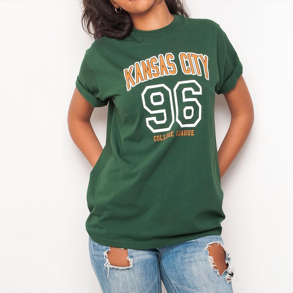 H&L - Kansas - Womens T Shirt - Green