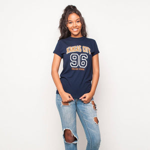H&L - Kansas - Womens T Shirt - Navy