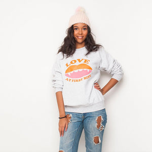 H&L - Love Bite - Womens Sweat - Grey
