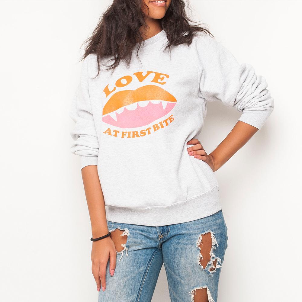 H&L - Love Bite - Womens Sweat - Grey