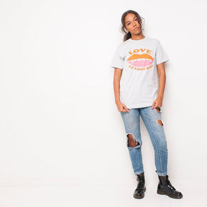 H&L - Love Bite - Womens T Shirt - Grey