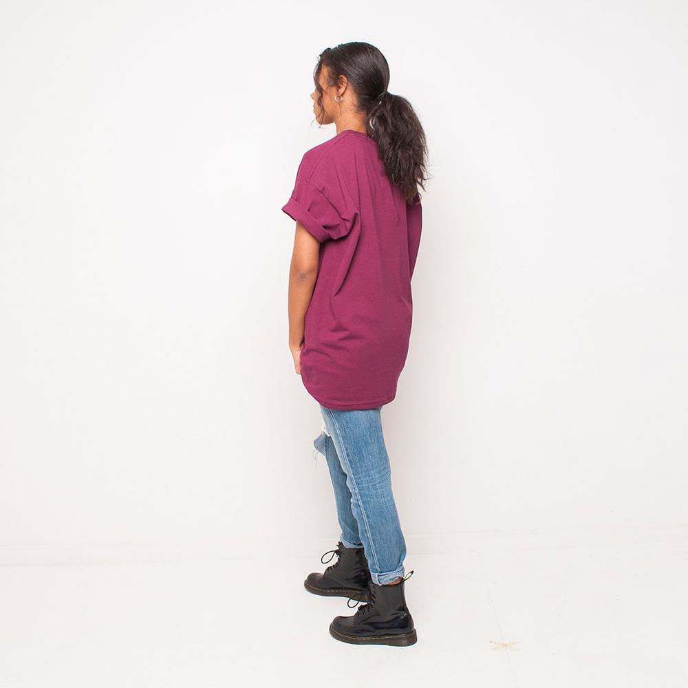 H&L - Luxury - Womens T Shirt - Burgundy