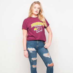 H&L - Missouri - Womens T Shirt - Burgundy