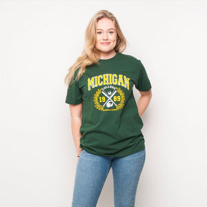 H&L - Michigan - Womens T Shirt - Green