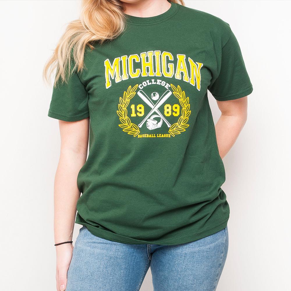 H&L - Michigan - Womens T Shirt - Green