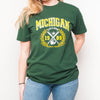 H&L - Michigan - Womens T Shirt - Green