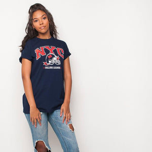 H&L - NYC - Womens T Shirt - Navy