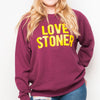 H&L - Love Stoner - Womens Sweat - Burgundy
