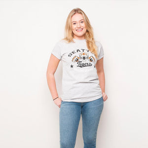 H&L - Tiger - Womens T Shirt - Grey