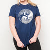 H&L - Tree  - Womens T Shirt - Navy