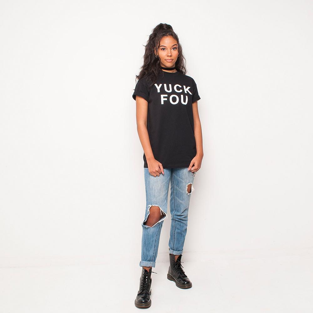 H&L - Yuck Fou  - Womens T Shirt - Black