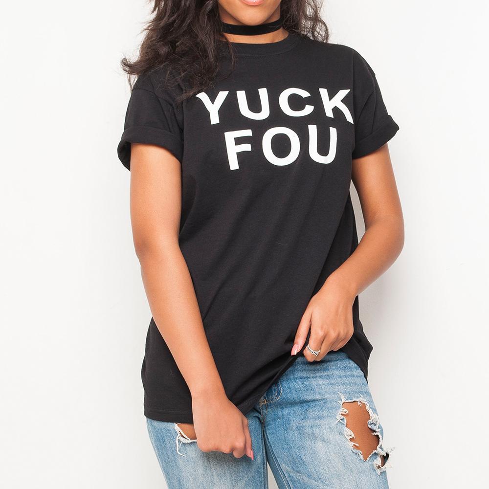 H&L - Yuck Fou  - Womens T Shirt - Black