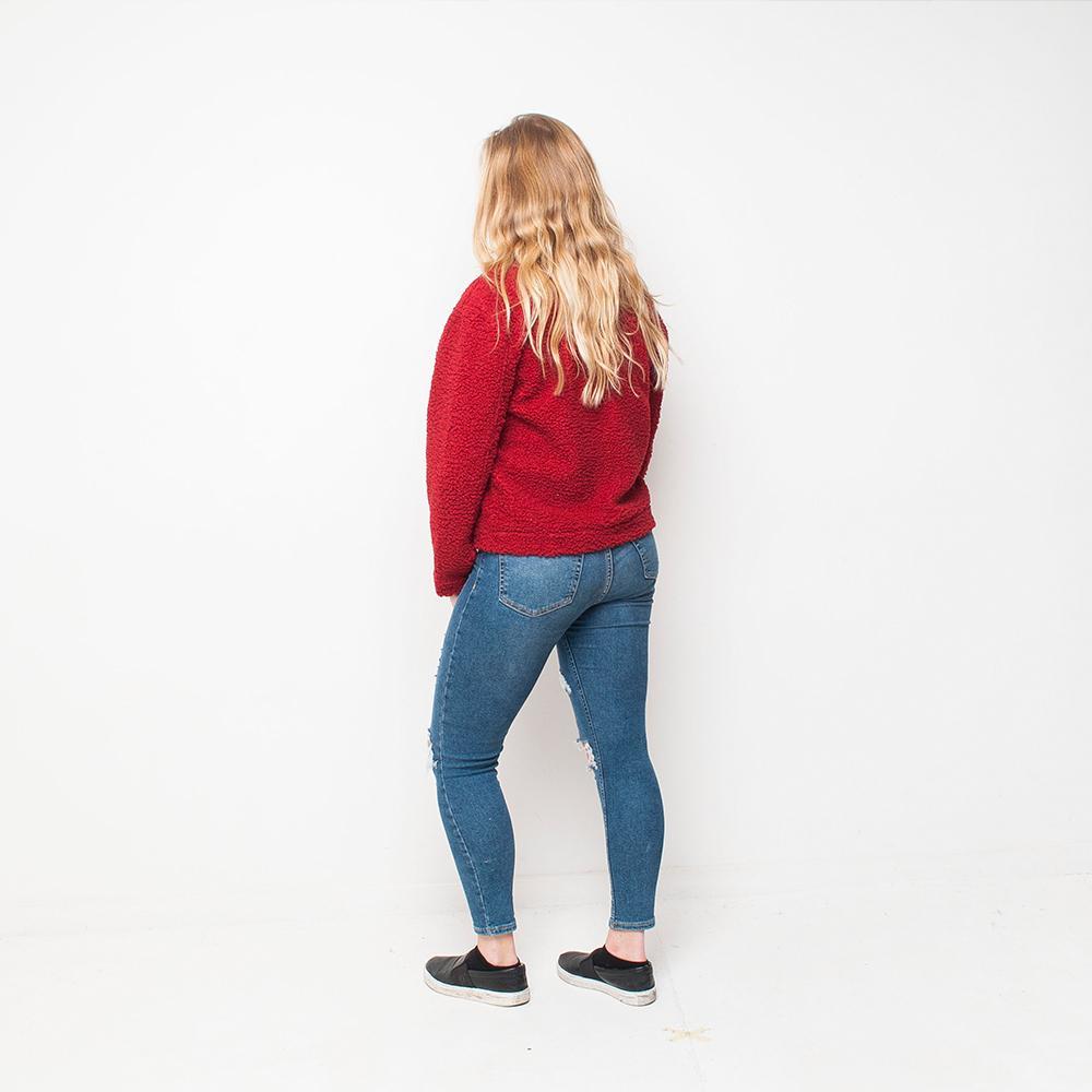 Lola May - Fleece - Womens Jacket - Wine