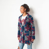 Ouevre - Pattern - Womens Coat - Blue